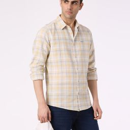 Pepe Jeans Men Tartan Checked Spread Collar Pure Cotton Casual Shirt-picture-25