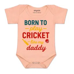 Arvesa Kids-Unisex Peach Cotton Rompers-picture-20