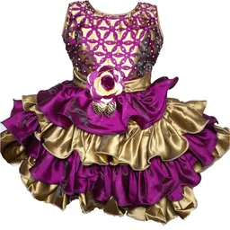 kids fashion hub Floral Fit & Flare Dress-picture-40
