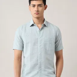 Arrow Men Pinstripes Striped Spread Collar Formal Shirt-picture-31