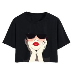 KATECLO Women Printed Pockets T-shirt-image-2