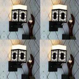 Gojeeva Black Wood Square Shaped Wall Lamp-picture-43