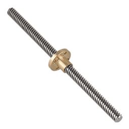 150mm Trapezoidal 4 Start Lead Screw 8mm Thread 2mm Pitch Lead Screw with Copper Nut-image-22