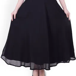 Warsian Flared Midi Skirt-image-86