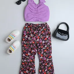 taffykids Girls Crop Top with Trousers-image-96