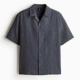 H&M Regular Fit Linen-Blend Resort Shirt-picture-6