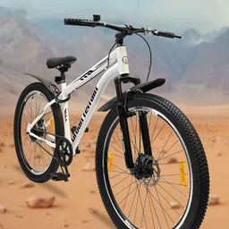 URBAN TERRAIN White UT5000S29 With Steel Frame Dual Disc Brake Bell & LockMTB Cycle-28