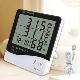 Digital White Clock-22