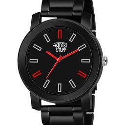 SWADESI STUFF Men Dial & Bracelet Style Straps Analogue Watch METAL BLACK 25B-22