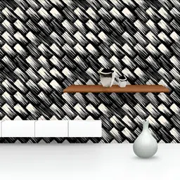 ArtzFolio Printed UV-Resistant Anti-Bacterial Brush Striped Strokes Peel & Stick Wallpaper-image-15