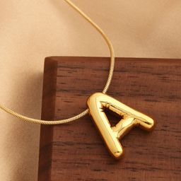 DressBerry Gold-Plated Contemporary Shaped Pendants With Chains-45