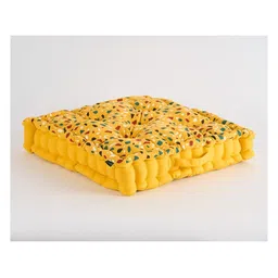SKANDA FAB Yellow & White Printed Pure Cotton Floor Cushions-image-94