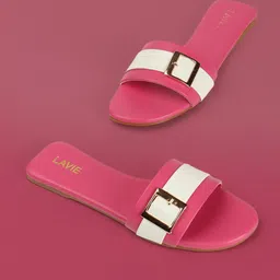 Lavie Women Open Toe Flats with Buckles-47