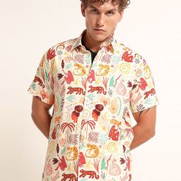 THE BEETEL HOUSE Men Floral Printed Casual Shirt-image-92