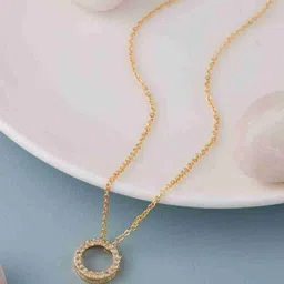 Vriva Jewels Pack of 5 Combo Chain Pendent Necklace For Girls & Women-18