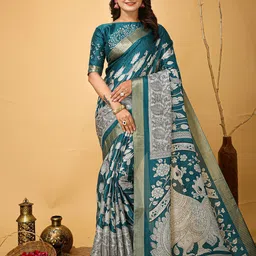 HI FI NX Floral Zari Pure Cotton Kanjeevaram Saree-picture-23
