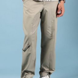 LIMEROAD V-Mart Men Regular Fit Mid-Rise Cotton Chinos Trousers-image-28