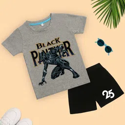 YK Disney Boys Printed Round Neck Pure Cotton T-shirt With Short-image-85