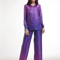 ODETTE Printed Long Sleeves Shirt & Trouser Co-Ords-image-14