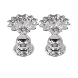 POSHIFY Set of 2 German Silver Diya-image-35