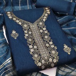 SAINOOR Banarasi Jacquard Woven Design Unstitched Dress Material-image-96
