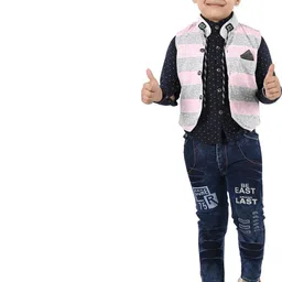 Smuktar garments Boys Pink Clothing Set-image-35