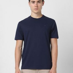 Peter England Casuals Men Solid Round Neck Cotton T-shirt-picture-43