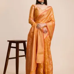 DIVASTRI Woven Design Zari Kanjeevaram Saree-picture-15