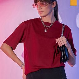 BUY NEW TREND Women Pack Of 2 Oversized T-shirt-image-69