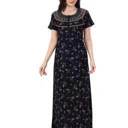 Soulemo Women Printed Maxi Nightdress-picture-58