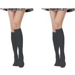 MUKHAKSH Women Charcoal Socks-picture-28