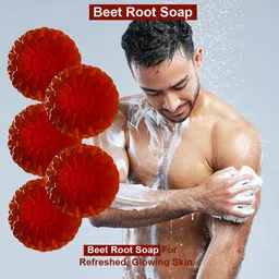 GROOVY Set Of 5 Jasmine Joy Beet Root Soap - 100 g Each image 5
