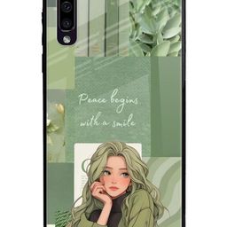 QRIOH Floral Printed Samsung Galaxy A70 Back Case Mobile Accessories-picture-15