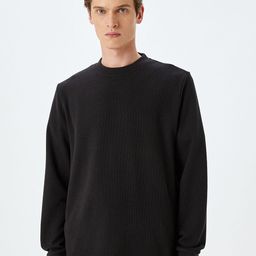 Koton Men Round Neck Long Sleeves Pullover Sweatshirt-picture-36