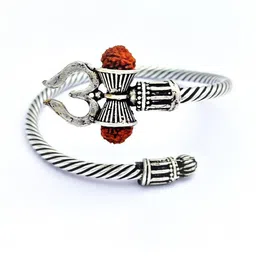 Divine souvenirs Unisex Silver Plated Artificial Beaded Elasticated Bracelet-image-32