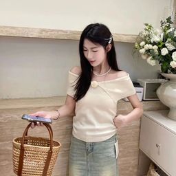 KPOP Women Off-Shoulder Top-image-78