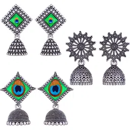 Sangria Alloy Silver-Plated Earrings-picture-20