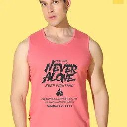 WOOSTRO Pack Of 2 Printed Combed Cotton Gym Vests VWS26(ALONE PEACH)(ALONE YELLOW)-image-89