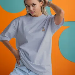CORSICA Graphic Printed Drop-Shoulder Sleeves Cotton Oversized T-shirt-image-84