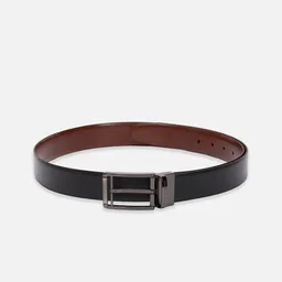Peter England Men Textured Tang Closure Leather Reversible Formal Belt-picture-7
