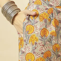 HRITIKA Printed Pure Cotton Tunic & Trouser Co-Ord Set image 2