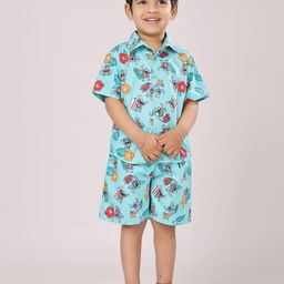 Piccolo Piglet Boys Printed Shirt with Shorts-image-5