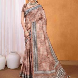 TASRIKA Ethnic Motifs Bagru Saree-picture-51