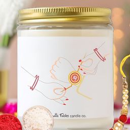 Aromatic Fables Beaded Rakhi With Lily Candle & Tilak-image-5
