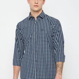 Duke Men Slim Fit Tartan Checks Opaque Checked Casual Shirt-image-104