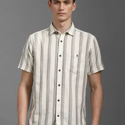 Louis Philippe Men Slim Fit Striped Casual Shirt-image-46