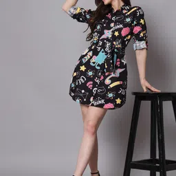 The Dry State Print Shirt Mini Dress-picture-35