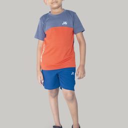 JILZ Boys Colourblocked T-shirt with Shorts-image-40