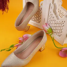 Dollphin Women Gold Heels-image-76