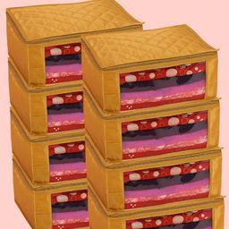 Fessist Gold-Toned Set of 6 Regular Drawer Organiser Organisers-83
